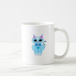 Mug Joli chaton bleu clair élégant