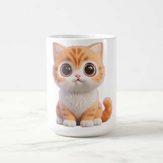 Mug Joli Chaton Tabby Orange Grands Yeux