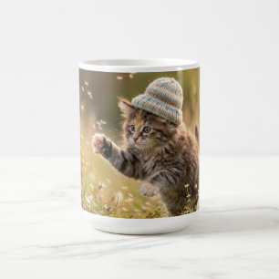 Mug Joli Chatons Portant un Chapeau Jouant avec des Pi