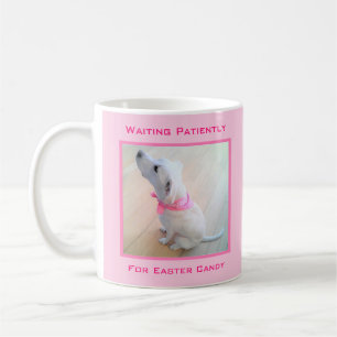 Mug Joli Chien Chien Chien Portant Une Écharpe Rose Ca
