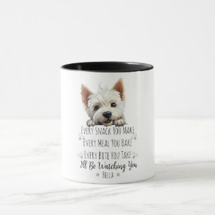 Mug Joli chien Westie drôle personnalisé
