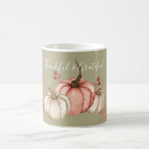 Mug Joli Citrouilles d'aquarelle sur Sage
