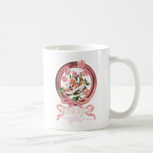 Mug Joli classique fille rococo rose noeud chaussure n (Droite)