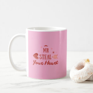 Mug Joli cœur romantique de la Saint-Valentin - Valent