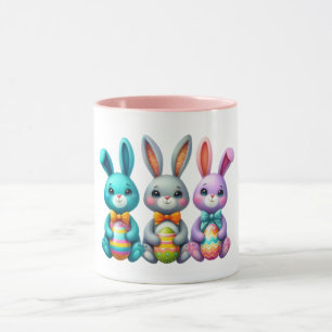 Mug Joli, coloré 3 lapin de Pâques