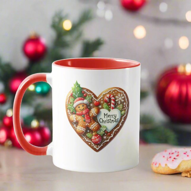 Mug Joli Cookies de Noël Donut Heart (Créateur téléchargé)