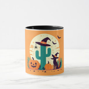 Mug Joli désert/cactus d'Halloween du sud-ouest