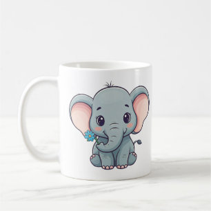 Mug Joli dessin animé design d'éléphant bébé