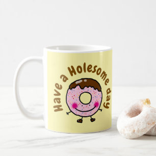 Mug Joli Donut Dessin Animé, Profitez D'une Journee Pl