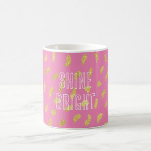 Mug Joli doré rose Abstrait
