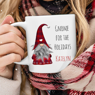 Mug Joli Elfe de Noël Personnalisé Rustique