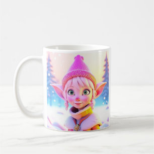 Mug Joli Elfe Rose Noël Fantaisiste