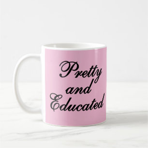 Mug Joli et instruit - cadeau rose bébé