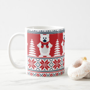Mug Joli et moderne Snowman de Noël Knitted