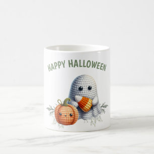 Mug Joli Fantôme au Crochet Joyeux Halloween