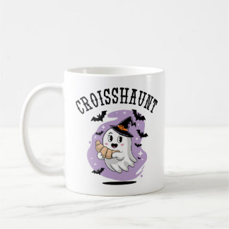 Mug Joli fantôme de Halloween Croissant Hanté