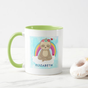 Mug Joli fentes Brown, Méditant sur un nuage