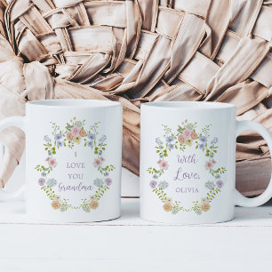 Mug Joli Fleur sauvage de printemps Aimez-vous grand