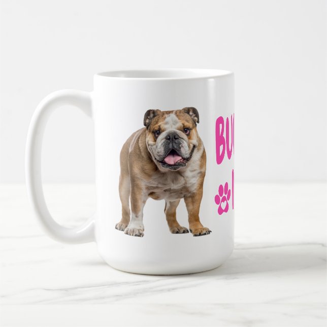 Mug Joli Français Bulldog Maman Cadeau Adorable Amoure (Gauche)