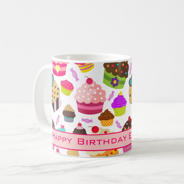 Mug Joli gâteau d'anniversaire (Devant gauche)