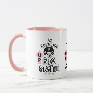 Mug Joli grand niveau de soeur mot art 