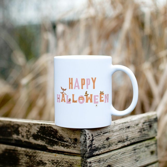 Mug Joli Halloween rétro (Retro happy halloween mug)