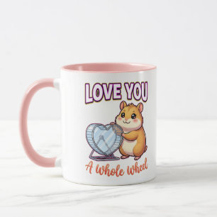 Mug Joli hamster de la Saint-Valentin – Je t'aime à fo