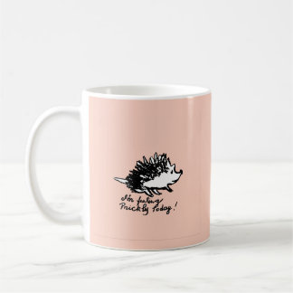 Mug Joli hérisson dessiné à la main avec humour