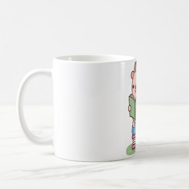 Mug Joli Hérisson Lire Un Livre (Gauche)