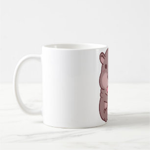 Mug Joli Hippo Boire du thé à bulle