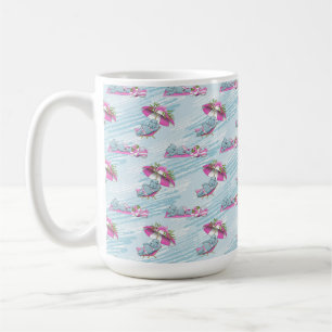 MUG JOLI HIPPO FILLE EN BIKINI SUR LA PLAGE