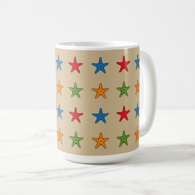 Mug Joli jeu de caricature coloré Starfish (Devant droit)