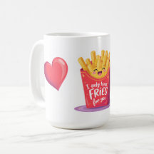 Joli jeu de mots sur les frites de la Saint-Valent