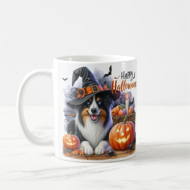 Mug Joli Joyeux Halloween Chien  (Gauche)