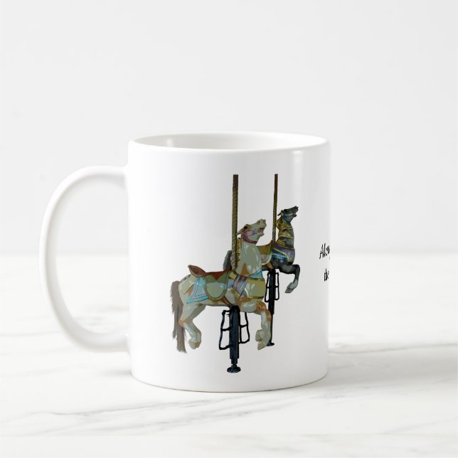 Mug Joli Joyeux Parcours Carrousel Horses Citation (Gauche)