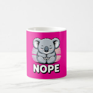 Mug Joli koala endormi “Non” Dessin animé drôle
