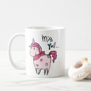 Mug joli licorne d'amour de cœur de Saint-Valentin tu 