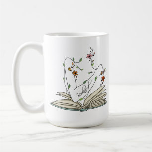 Mug Joli livre fleurs sauvages délicates cadeau pour e
