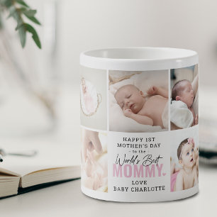 Mug Joli 'Meilleure Maman du Monde' 1er jour de la fêt