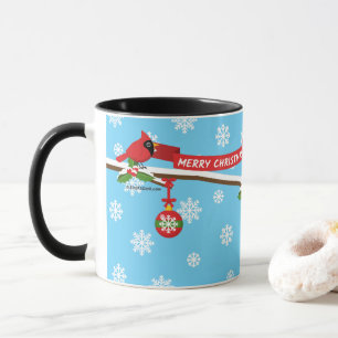 Mug Joli Merle Et Cardinal Sur Une Branche - JOYEUX NO