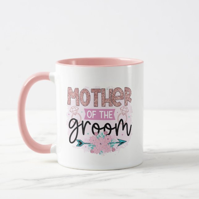 Mug joli mot art de la mère du marié (Gauche)