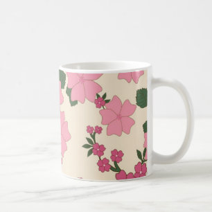 Mug Joli motif de fleurs roses