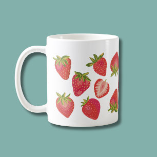 Mug Joli motif fraise - Création de fruits amusante