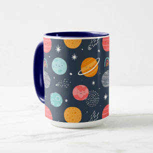 Mug Joli Motif Planète Souriante