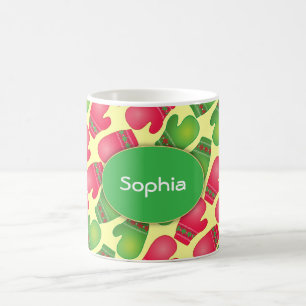 Mug Joli Motif rouge et vert Mittens