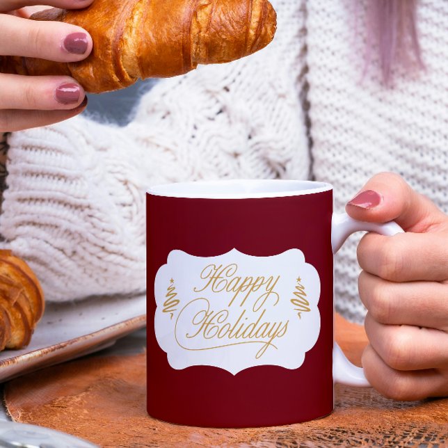 Mug Joli Noël Rouge Bourgogne (Créateur téléchargé)