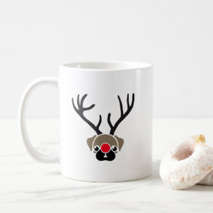 Mug Joli Noël Rouge Nez Rudolph Carlin Antlers