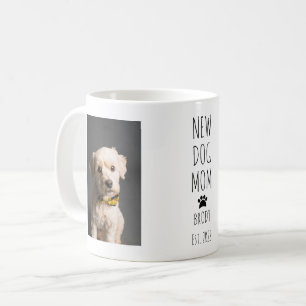 Mug Joli Nouveau Chien Maman Photo Texte manuscrit