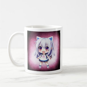 Mug Joli Petit Latte Café Pun Anime Girl
