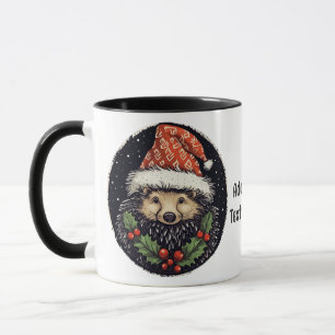 Mug Joli Porc-Épic Père Noël Esprit de Noël Amusant